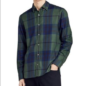 Burberry Salwick Flannel Long Sleeve Button-down